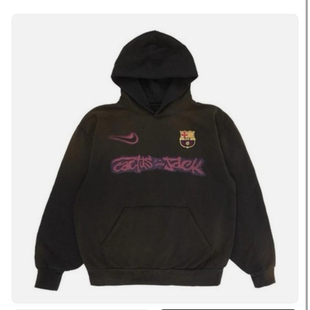 Nike FC Barcelona x Cactus Jack Travis Scott Black Hoodie